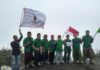 Sambut Harlah NU, Ada Sejumlah Pemuda Kibarkan Bendera di Gunung Tertinggi Garut