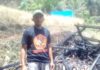 Sebuah rumah di Desa Nanggerang Kec.Sukasari, Kab.Sumedang hangus terbakar, Banser langsung ke Lokasi.