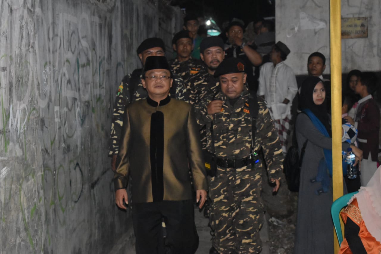 DIKAWAL BANSER, KH. JUJUN JUNAEDI; BANSER KOTA SUKABUMI MANTAP LUAR BIASA