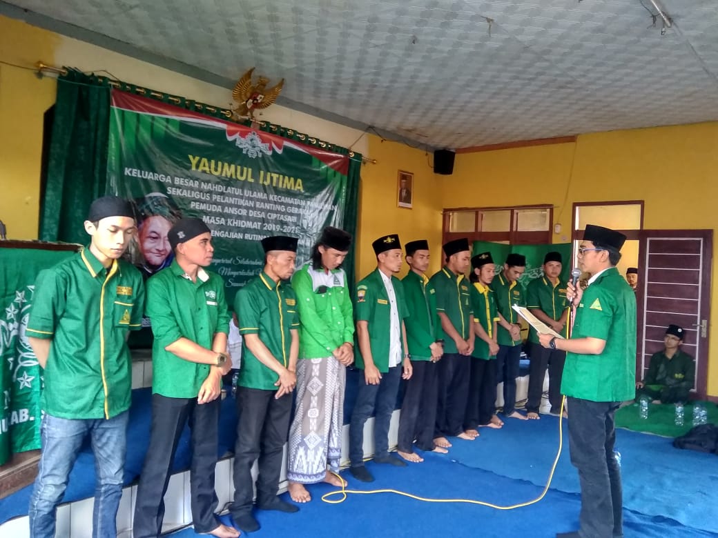Tingkatkan Ghiroh Pengurus, GP Ansor Sumedang Lantik Pengurus Ranting Desa Ciptasari