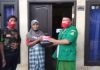 Ansor Langensari dan Purwaharja Kota Banjar bagikan Masker dan Sembako gratis.