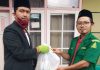 MDS Rijalul Ansor Kota Cimahi Terima Puluhan Paket Sembako Dari Ketua Fraksi PKB Kota Cimahi Kang Dede Latif