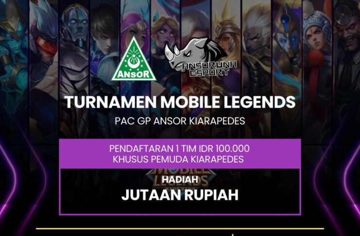 PAC GP Ansor Kiarapedes Sukses Gelar Turnamen Mobile Legends: Satukan Pemuda Subang dan Purwakarta dalam Esports