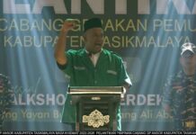 Inilah Pidato Fahmi Siddiq Selepas Dilantik sebagai Ketua GP Ansor Kabupaten Tasikmalaya