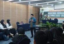 Kepala BMBPSDM Kemenag Turun Gunung Menjadi Narasumber Pelatihan Moderasi Beragama dan Ekoteologi di UIN SATU